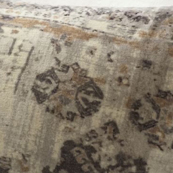 Pottery Barn Accents Pb Zayden Printed Velvet Pillow Cover Gray
